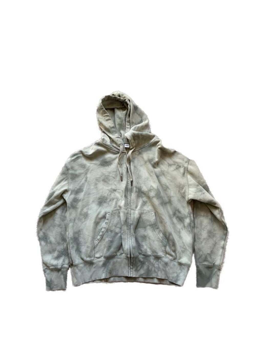Old Navy Vintage Specially Dyed Zip-Front Hoodie in Sage Green